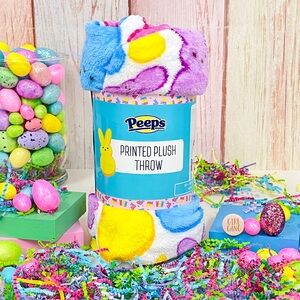 Peeps Printed Easter Bunny Plush Throw Blanket NEW 50"x 60" New 2026 Release